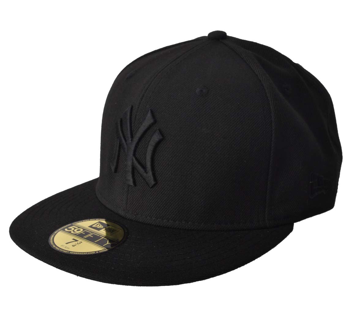 Casquette Homme NY Black on Black Casquette