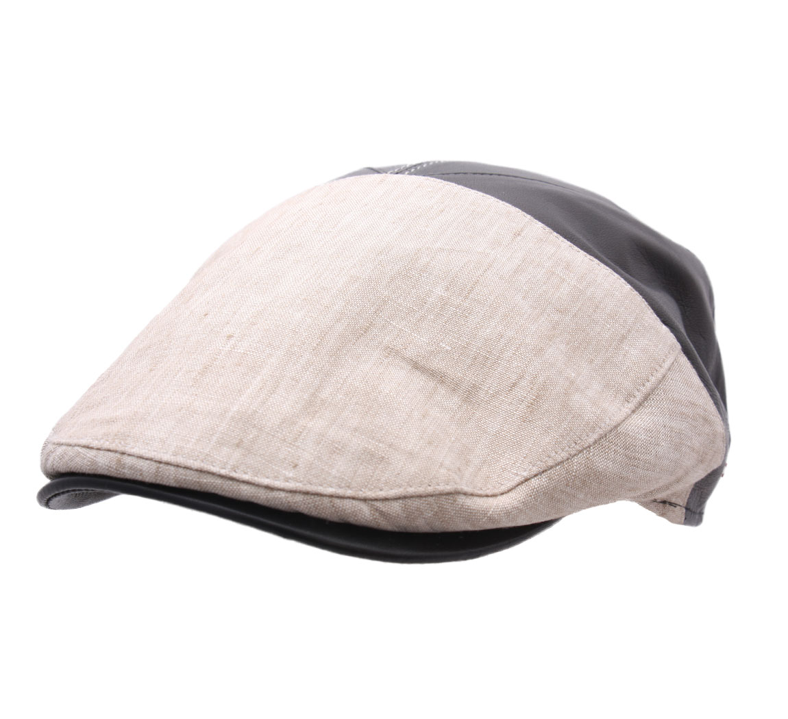 casquette Cuir et Lin Dublino casquette Cuir et Lin Dublino