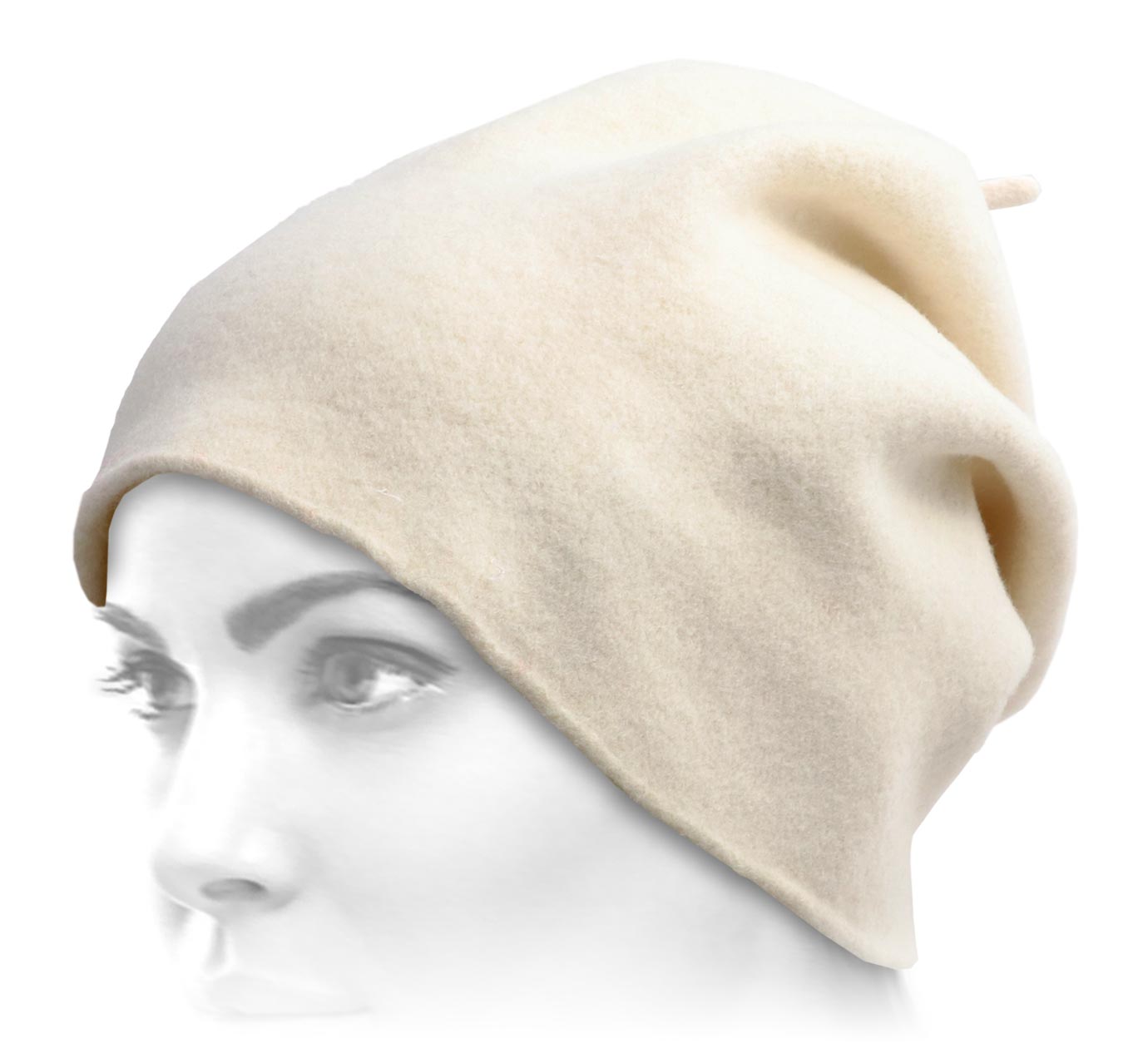 bonnet long Woollen Roll Upp Beret bonnet long Woollen Roll Upp Beret