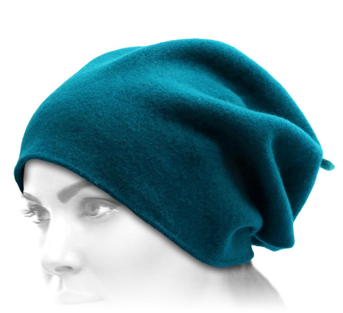 bonnet long Woollen Roll Upp Beret bonnet long Woollen Roll Upp Beret