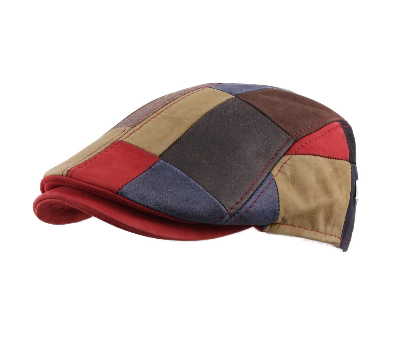 casquette patchwork cuir Fozzo casquette patchwork cuir Fozzo