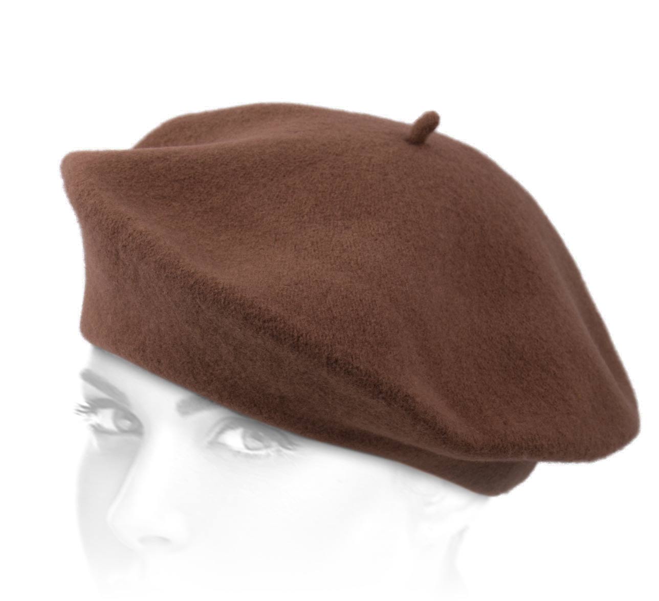 Casquette et Béret Marron Béret laine Casquette et Béret Marron Béret laine